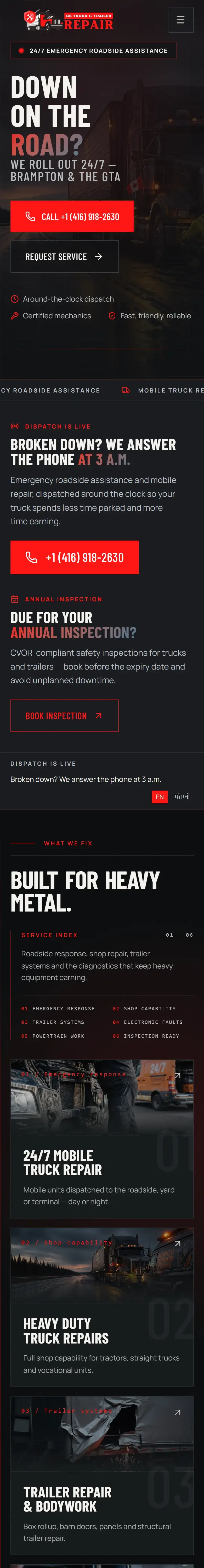 GGS Truck Repair — mobile view