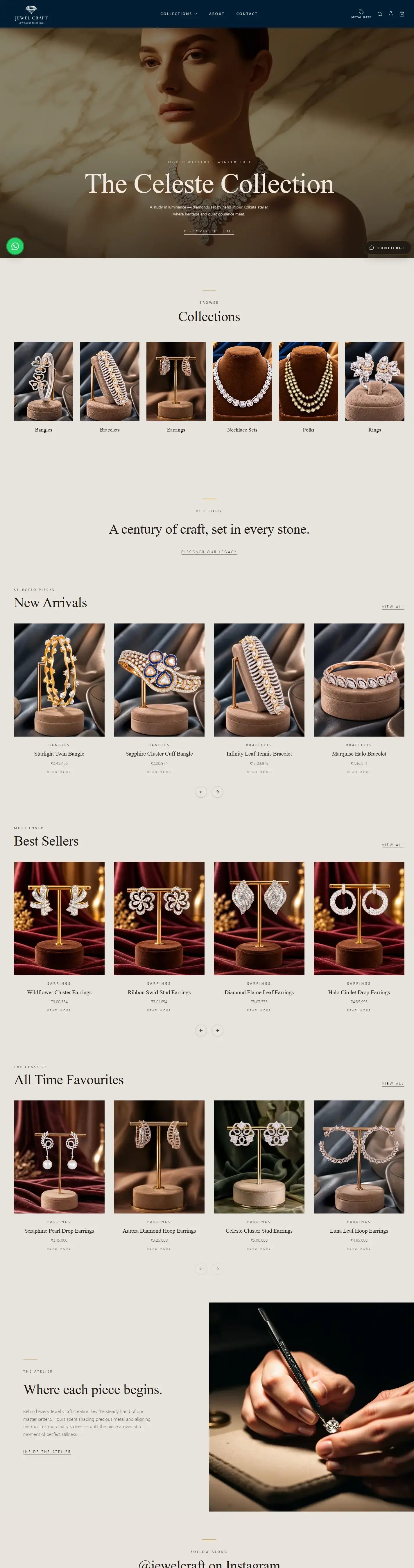 Jewel Craft — full desktop page